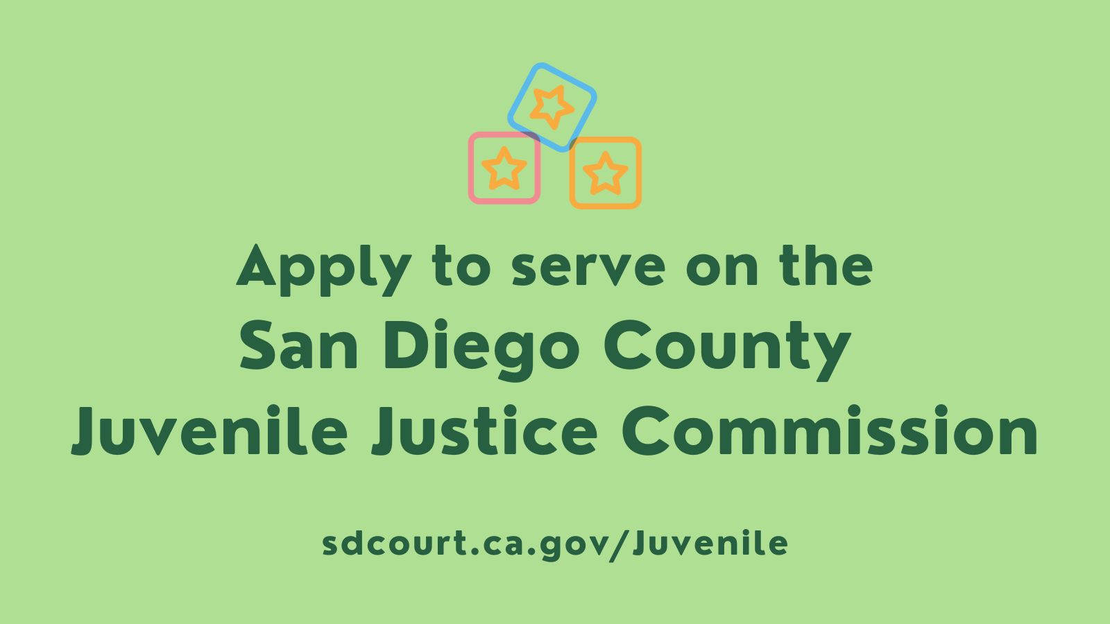 Apply Now to the Juvenile Justice Committee