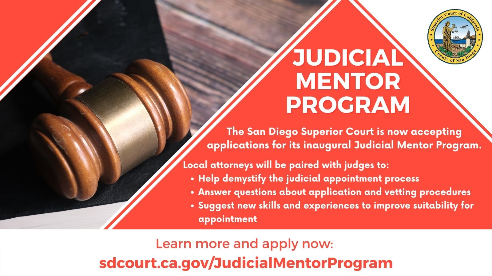 San Diego Superior Court Launches Judicial Mentor Program to Support