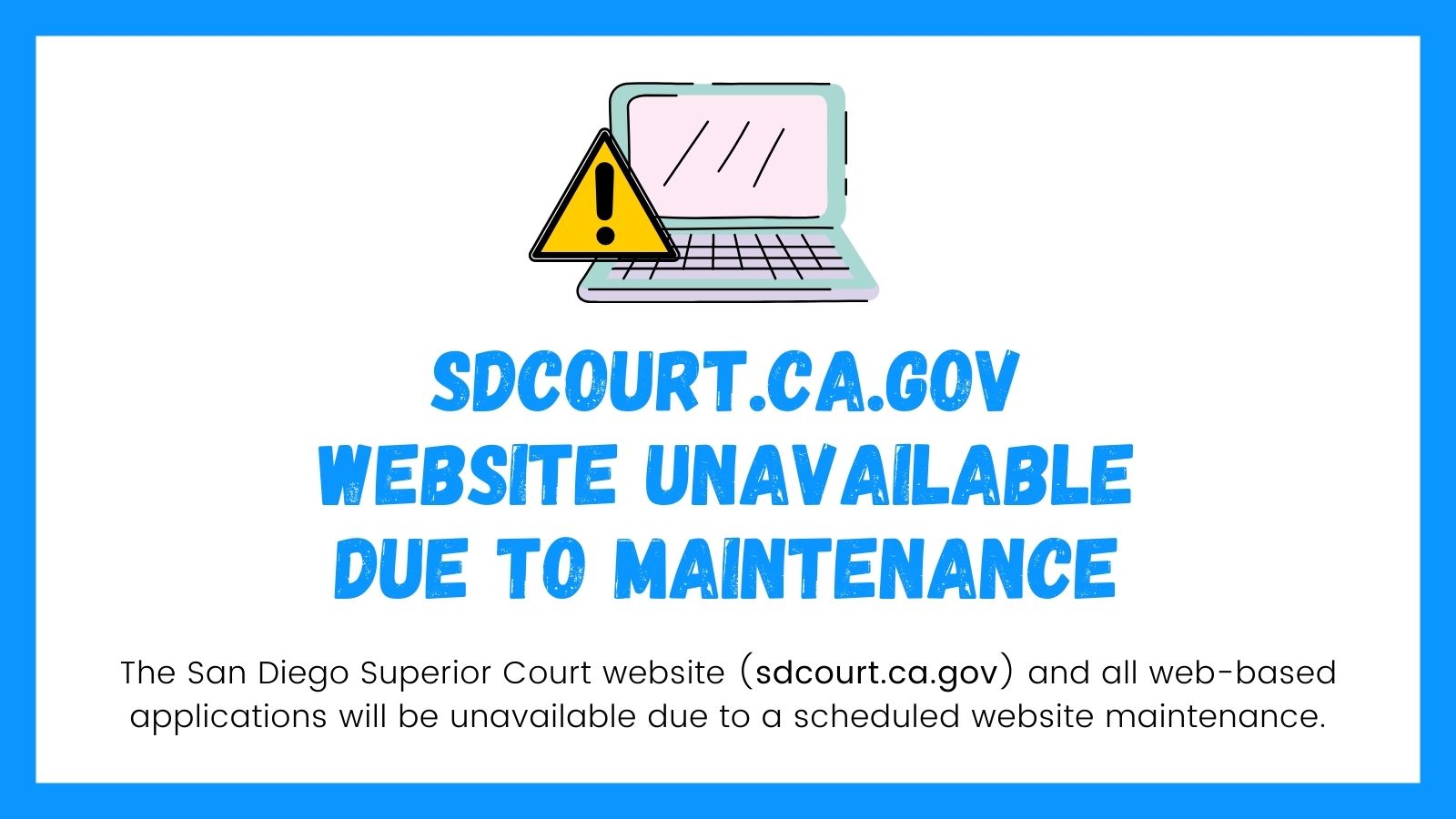 Website Unavailable Due to Maintenance