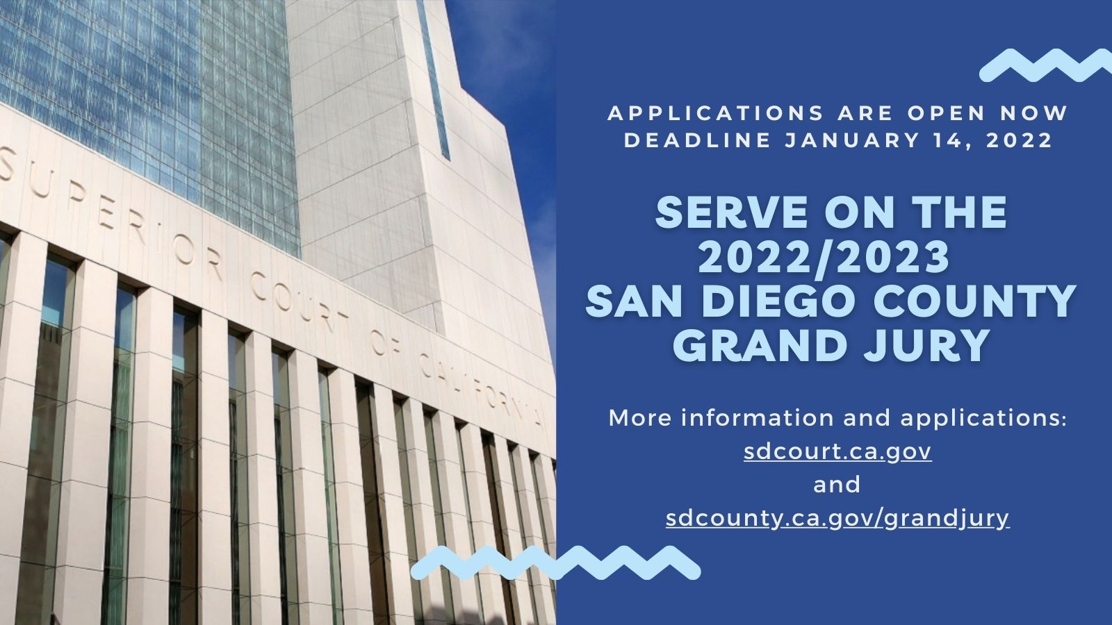 San Diego County Grand Jury Looking for New Applicants Superior Court