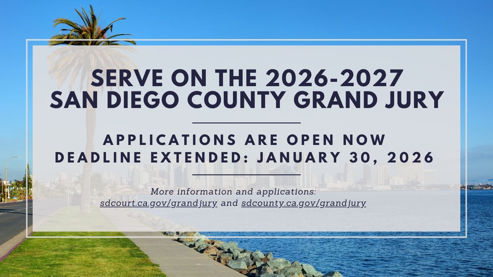 Grand Jury - extended deadline